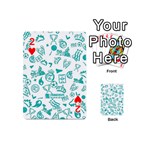 Real Madrid, Background, Pattern, Sport Playing Cards 54 Designs (Mini) Front - Heart2