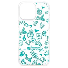 Real Madrid, Background, Pattern, Sport Iphone 15 Plus Tpu Uv Print Case by kyorashop23