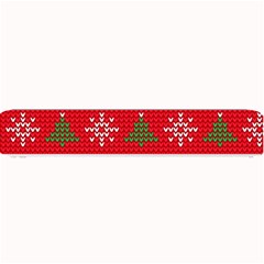 Red Christmas Pattern Xmas Decorations, Christmas Knitted Texture Small Bar Mat