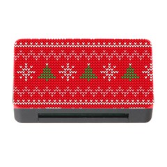 Red Christmas Pattern Xmas Decorations, Christmas Knitted Texture Memory Card Reader With Cf by kyorashop23