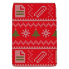 Red Christmas Pattern Xmas Decorations, Christmas Knitted Texture Removable Flap Cover (s)