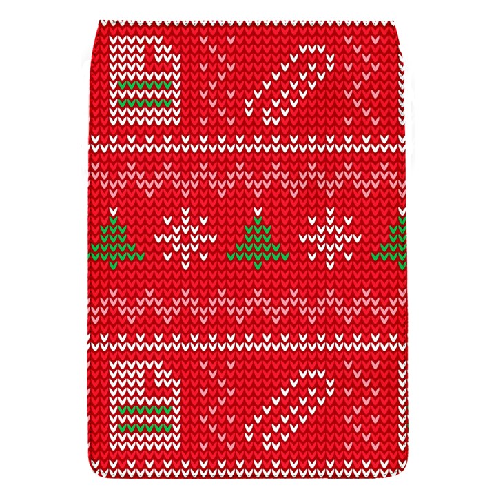 Red Christmas Pattern Xmas Decorations, Christmas Knitted Texture Removable Flap Cover (S)