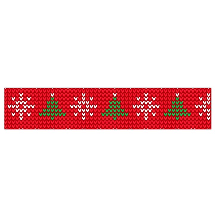 Red Christmas Pattern Xmas Decorations, Christmas Knitted Texture Small Premium Plush Fleece Scarf