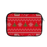 Red Christmas Pattern Xmas Decorations, Christmas Knitted Texture Apple MacBook Pro 13  Zipper Case Front