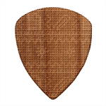 Red Christmas Pattern Xmas Decorations, Christmas Knitted Texture Wood Guitar Pick (Set of 10) Front