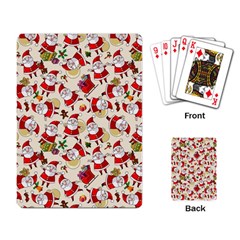 Santa Claus Patterns, Christmas Decorations Playing Cards Single Design (rectangle)