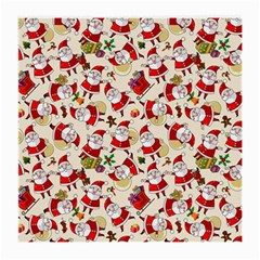 Santa Claus Patterns, Christmas Decorations Medium Glasses Cloth by kyorashop23