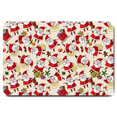 Santa Claus Patterns, Christmas Decorations Large Doormat by kyorashop23