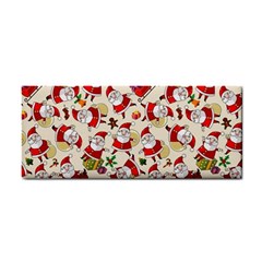 Santa Claus Patterns, Christmas Decorations Hand Towel by kyorashop23