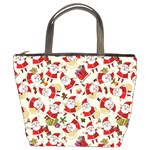 Santa Claus Patterns, Christmas Decorations Bucket Bag Front