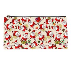 Santa Claus Patterns, Christmas Decorations Pencil Case by kyorashop23