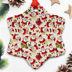 Santa Claus Patterns, Christmas Decorations Ornament (snowflake)