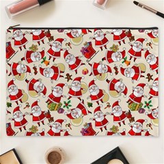 Santa Claus Patterns, Christmas Decorations Cosmetic Bag (xxxl) by kyorashop23