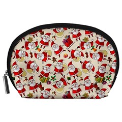 Santa Claus Patterns, Christmas Decorations Accessory Pouch (large)