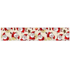 Santa Claus Patterns, Christmas Decorations Large Premium Plush Fleece Scarf 