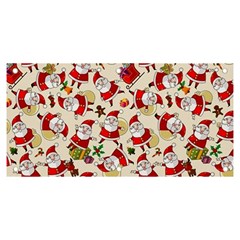 Santa Claus Patterns, Christmas Decorations Banner And Sign 6  X 3  by kyorashop23