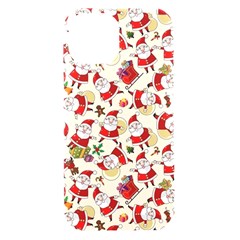 Santa Claus Patterns, Christmas Decorations Iphone 15 Black Uv Print Pc Hardshell Case