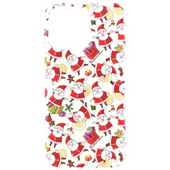 Santa Claus Patterns, Christmas Decorations Iphone 15 Pro Max Black Uv Print Pc Hardshell Case by kyorashop23