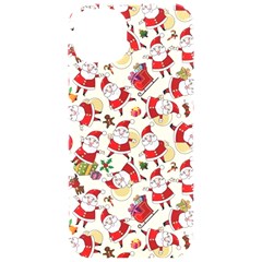 Santa Claus Patterns, Christmas Decorations Iphone 15 Pro Black Uv Print Pc Hardshell Case by kyorashop23