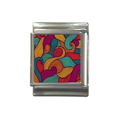 Swirly, Abstract, Multi Colored, Pattern, Italian Charm (13mm)