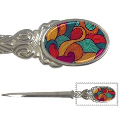 Swirly, Abstract, Multi Colored, Pattern, Letter Opener