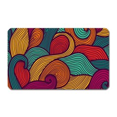 Swirly, Abstract, Multi Colored, Pattern, Magnet (Rectangular)