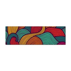 Swirly, Abstract, Multi Colored, Pattern, Sticker Bumper (10 pack)