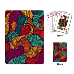 Swirly, Abstract, Multi Colored, Pattern, Playing Cards Single Design (Rectangle)