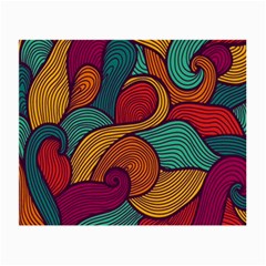 Swirly, Abstract, Multi Colored, Pattern, Small Glasses Cloth (2 Sides) by kyorashop23