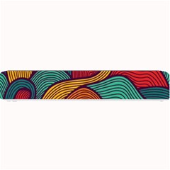 Swirly, Abstract, Multi Colored, Pattern, Small Bar Mat