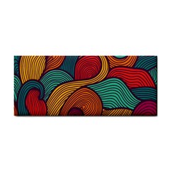 Swirly, Abstract, Multi Colored, Pattern, Hand Towel