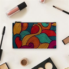 Swirly, Abstract, Multi Colored, Pattern, Cosmetic Bag (Small)