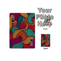 Swirly, Abstract, Multi Colored, Pattern, Playing Cards 54 Designs (Mini)