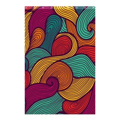 Swirly, Abstract, Multi Colored, Pattern, Shower Curtain 48  x 72  (Small) 