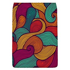 Swirly, Abstract, Multi Colored, Pattern, Removable Flap Cover (L)