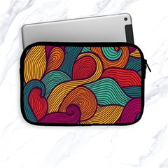 Swirly, Abstract, Multi Colored, Pattern, Apple iPad Mini Zipper Cases