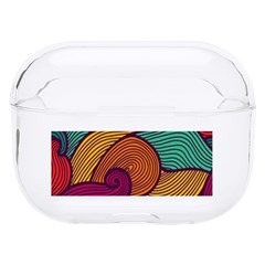 Swirly, Abstract, Multi Colored, Pattern, Hard PC AirPods Pro Case