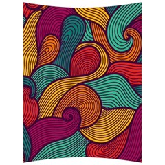 Swirly, Abstract, Multi Colored, Pattern, Back Support Cushion