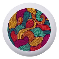 Swirly, Abstract, Multi Colored, Pattern, Dento Box with Mirror