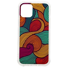 Swirly, Abstract, Multi Colored, Pattern, Iphone 12 Mini Tpu Uv Print Case	 by kyorashop23