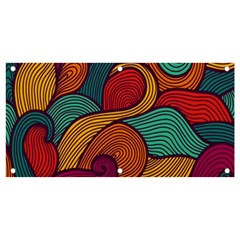 Swirly, Abstract, Multi Colored, Pattern, Banner and Sign 4  x 2 