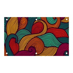 Swirly, Abstract, Multi Colored, Pattern, Banner and Sign 5  x 3 