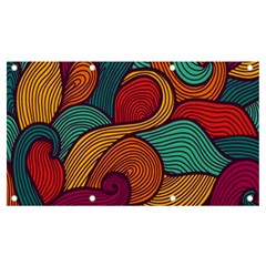 Swirly, Abstract, Multi Colored, Pattern, Banner and Sign 7  x 4 