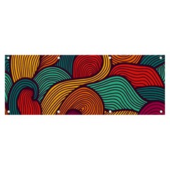 Swirly, Abstract, Multi Colored, Pattern, Banner and Sign 8  x 3 