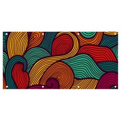 Swirly, Abstract, Multi Colored, Pattern, Banner and Sign 8  x 4 