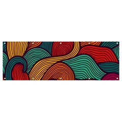 Swirly, Abstract, Multi Colored, Pattern, Banner and Sign 12  x 4 