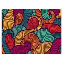 Swirly, Abstract, Multi Colored, Pattern, Two Sides Premium Plush Fleece Blanket (Baby Size)