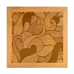 Swirly, Abstract, Multi Colored, Pattern, Wood Photo Frame Cube by kyorashop23