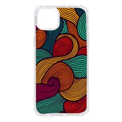 Swirly, Abstract, Multi Colored, Pattern, Iphone 14 Plus Tpu Uv Print Case by kyorashop23