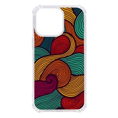 Swirly, Abstract, Multi Colored, Pattern, Iphone 13 Pro Tpu Uv Print Case by kyorashop23